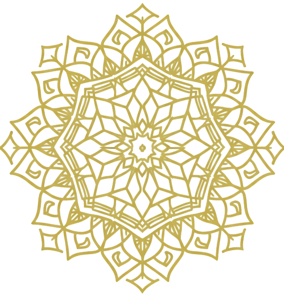 Golden mandala artwork