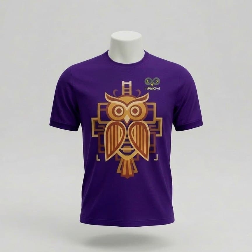 TheeOwl graphic tee in purple